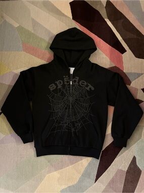 SP5DER OG Web V2 Phantom Zip-up Hoodie
